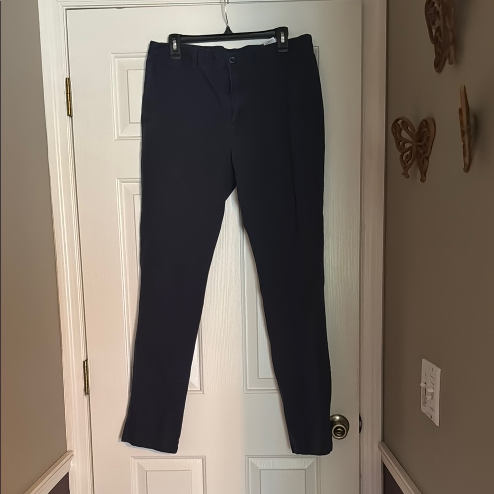 Old Navy Blue Dress Pants Slim Straight-Leg